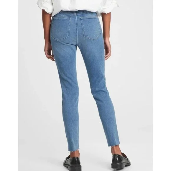 GAP Denim High Rise Universal Legging Jeans, Medium Blue, Size 8 / 29 R, Jegging - Picture 8 of 14